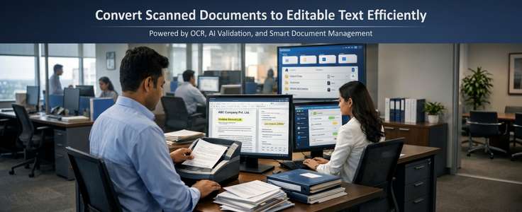 Convert Scanned Documents to Editable Text in India