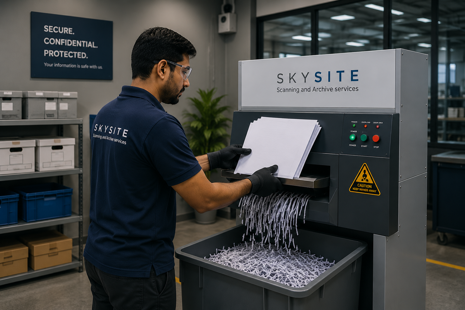 Secure Document Shredding or Disposal Services
