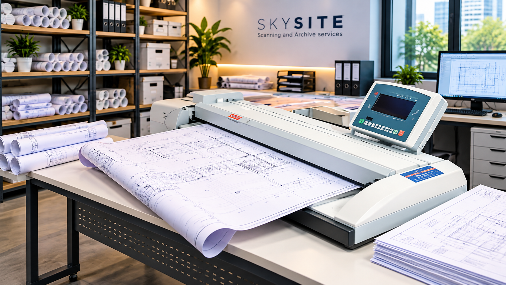 Blueprint Scanning and Digital Archive Services by SKYSITE Bhubaneswar for Engineers