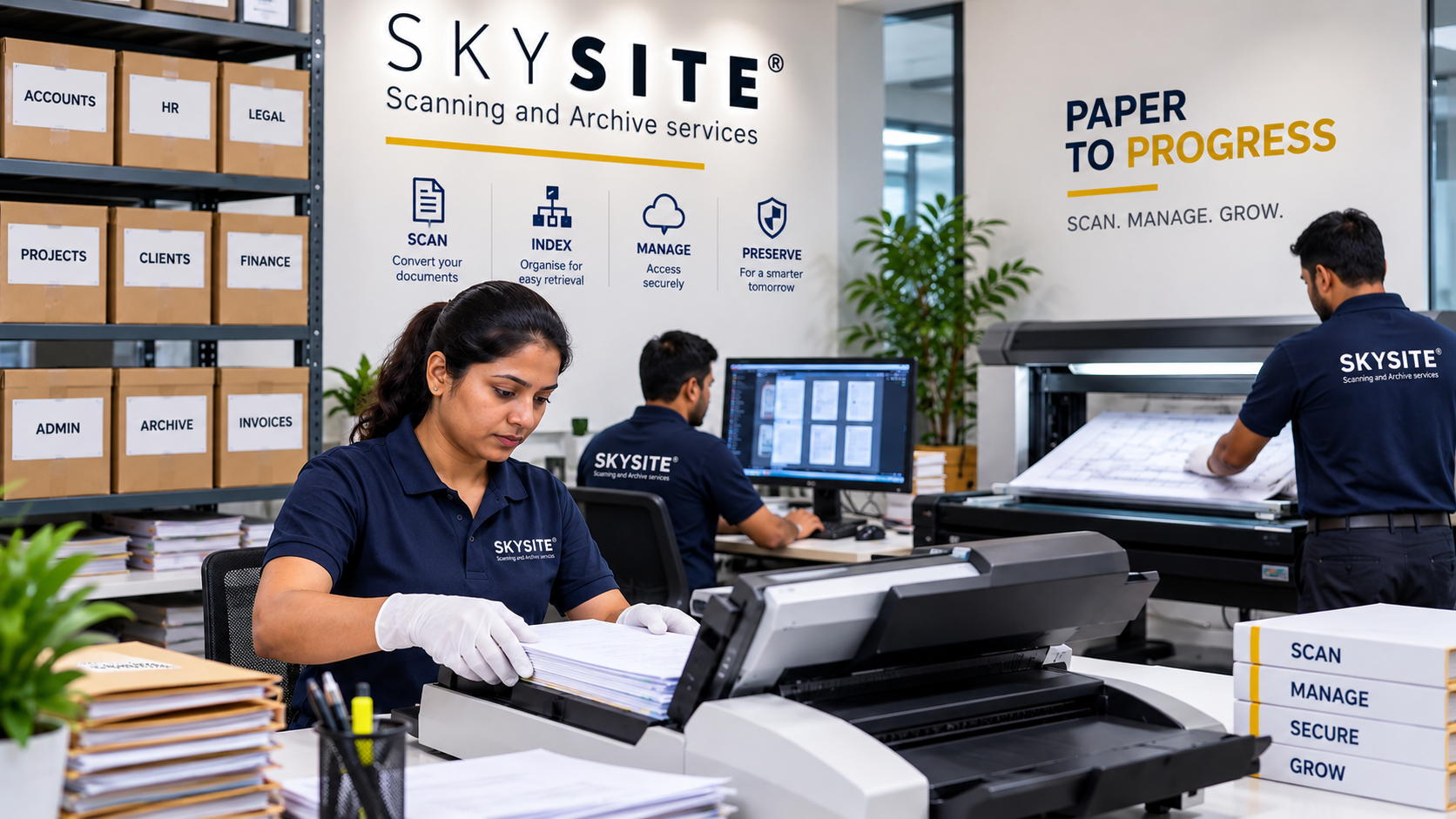 Document Printing Partner for your business SKYSITE INDIA
