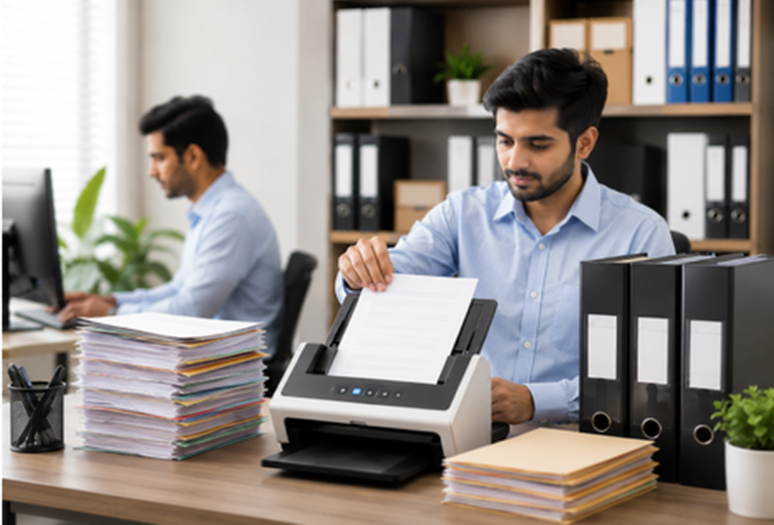 Focused-Office-Document-Scanning-at-SKYSITE-Bhubaneswar-for-Everyday-Business-Records.